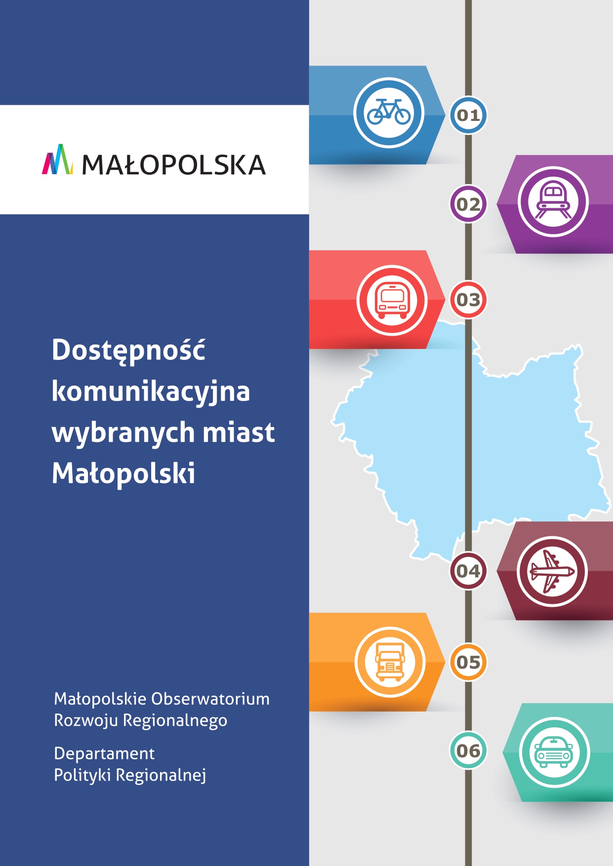 Dostępność komunikacyjna wybranych miast Małopolski