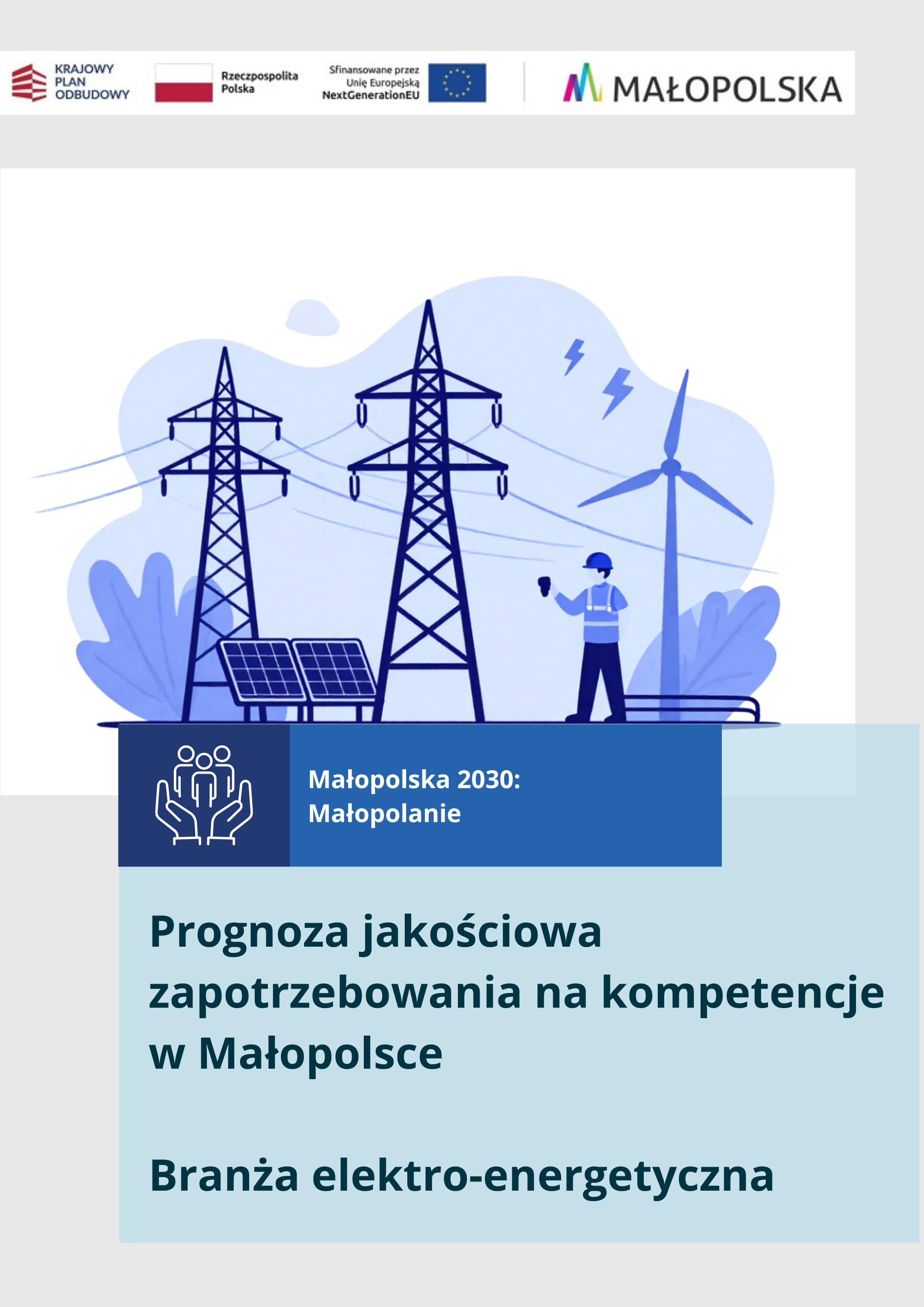 Prognoza jakościowa zapotrzebowania na kompetencje w Małopolsce. Branża elektro-energetyczna